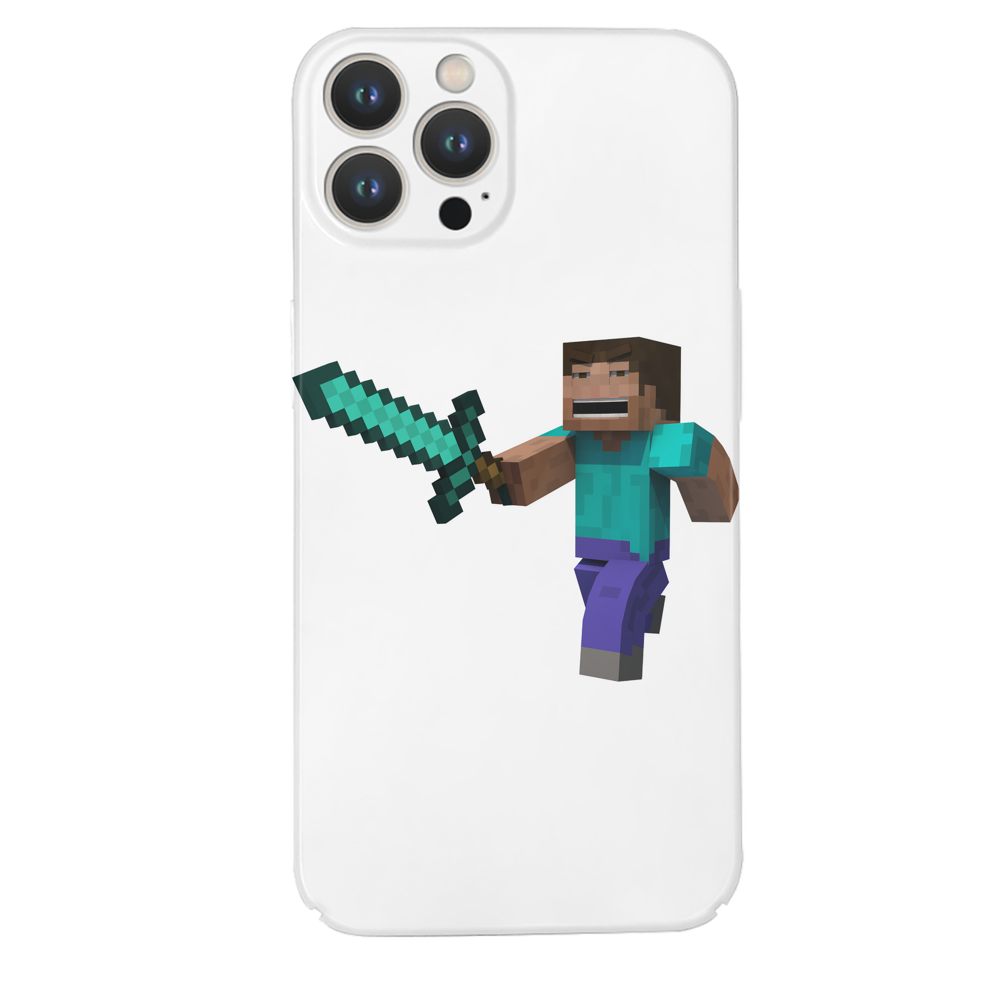 （画像用） マインクラフト ブロックの世界 Minecraft MC Block world 【iPhone 14シリーズ対応】ハードケース